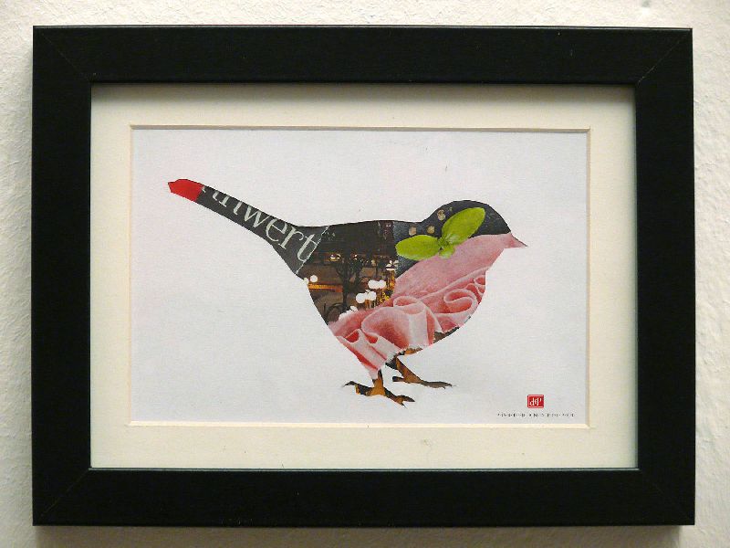 vogel rahmen kunstdruck print