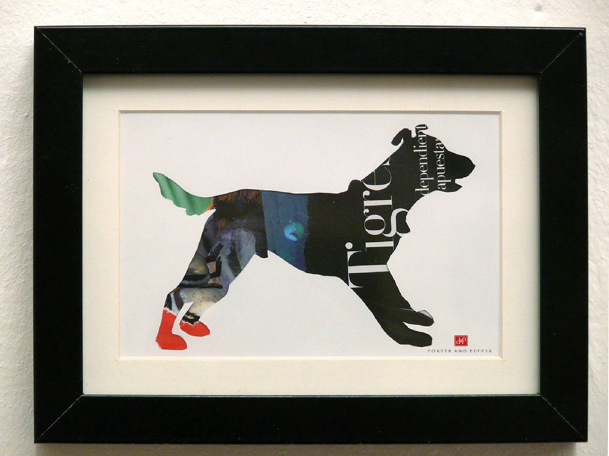 hund rahmen kunstdruck art print